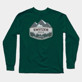 Switzer Falls Angeles National Forest Logo Long Sleeve T-Shirt